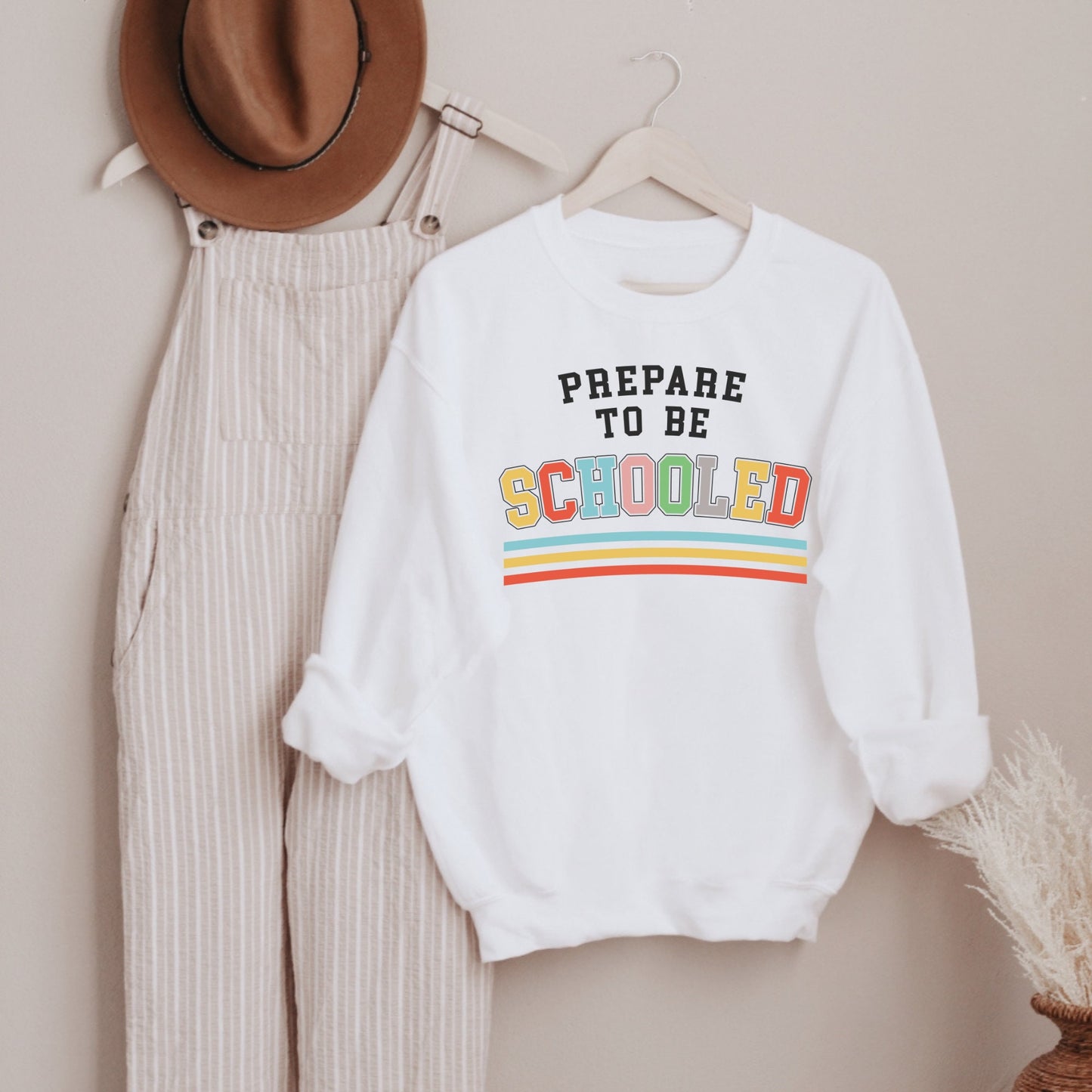 Prepared to be Schooled | Teacher Retro Sweatshirt