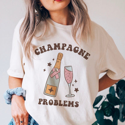 Champagne Problems Retro T-Shirt or Sweatshirt