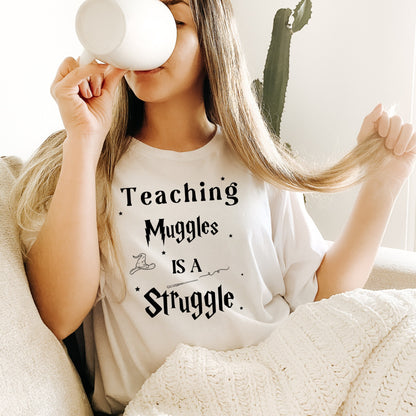 Teaching Muggles Retro Teacher T Shirt