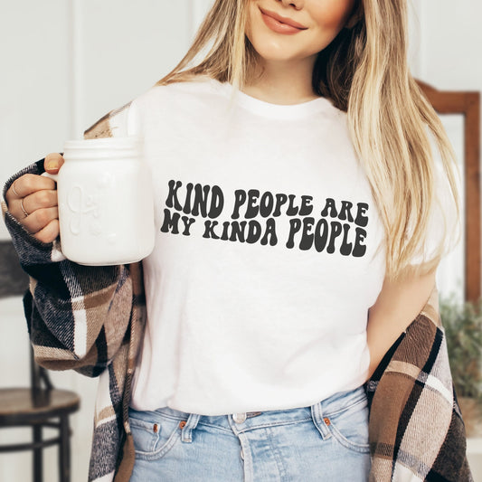 Kind People are My Kinda People Retro T Shirt