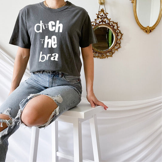 Ditch the Bra Retro T Shirt