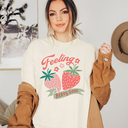 Feeling Berry Good Retro T Shirt