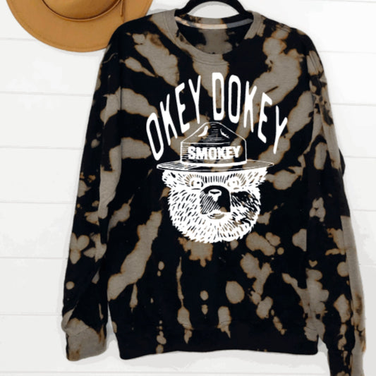 Okey Dokey Tie Dye Sweatshirt