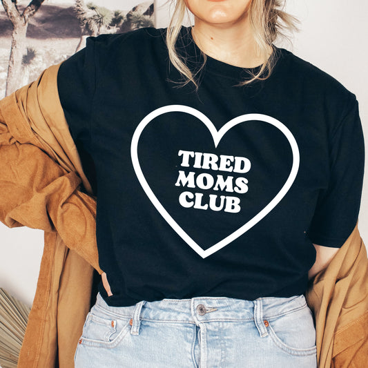 Tired Moms Club Retro T Shirt