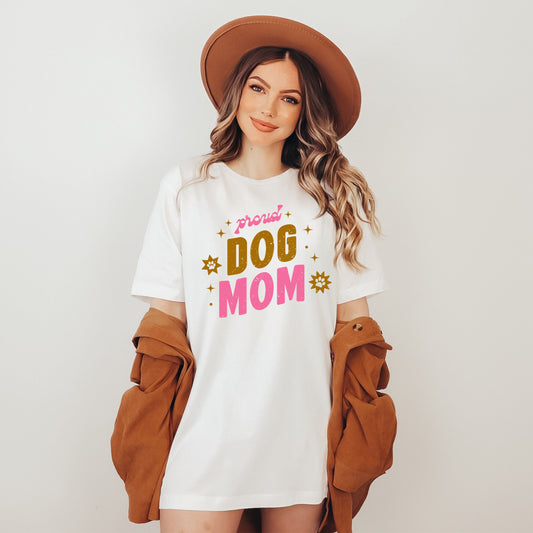 Proud Dog Mom Retro T Shirt