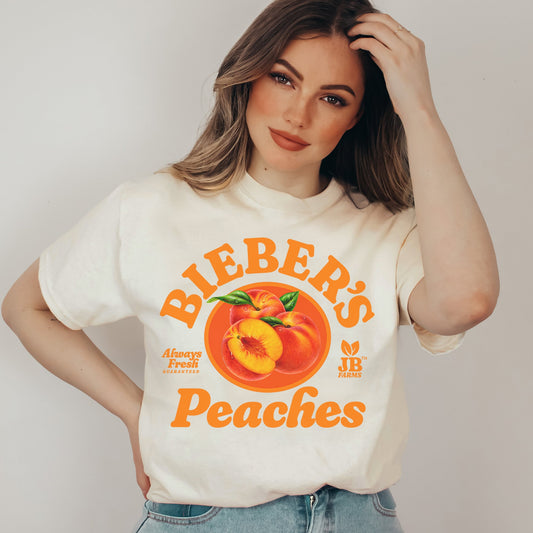 Bieber's Peaches JB Summer Retro Tee