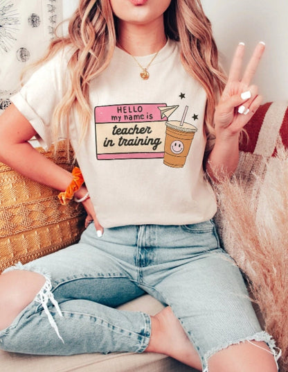 Teacher in Training Retro T Shirt