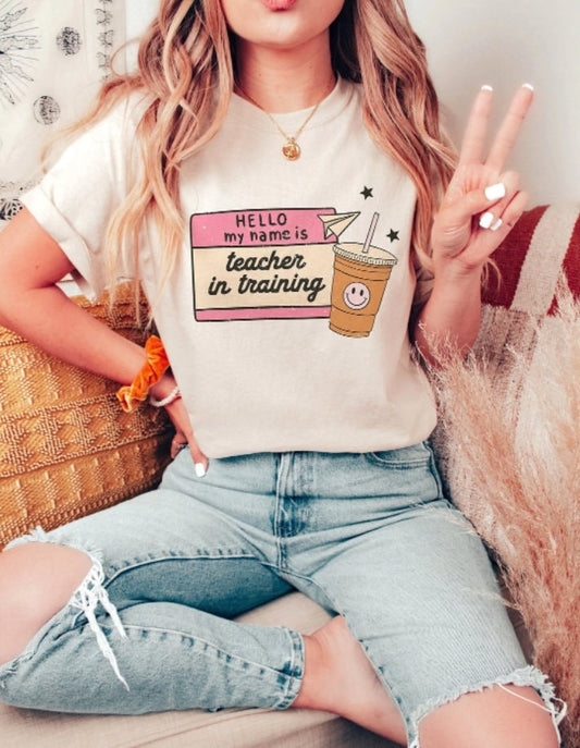 Teacher in Training Retro T Shirt