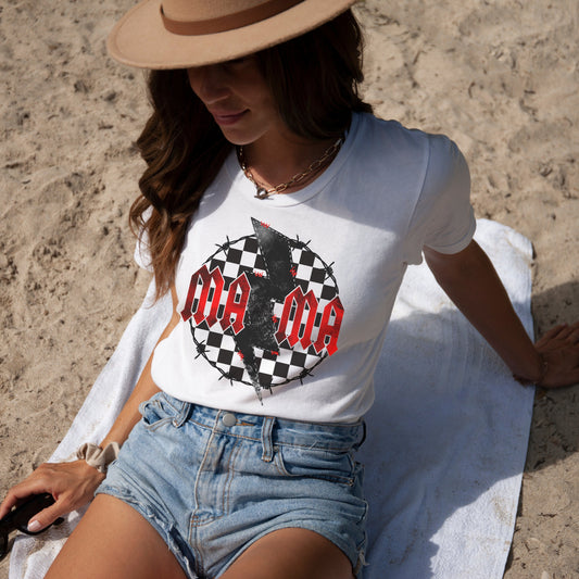 Checkered Mama T Shirt