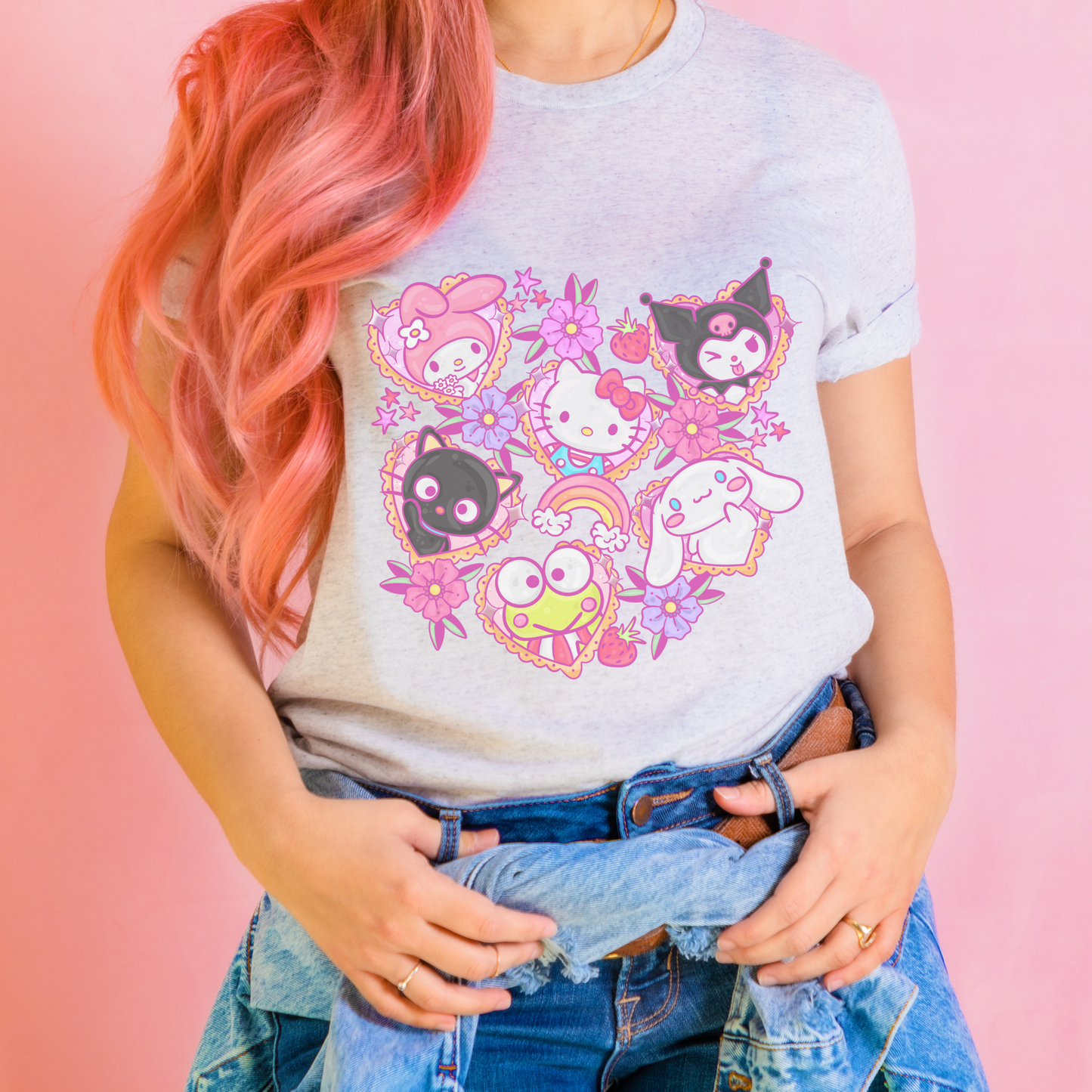 Kawaii Heart Retro Tattoo T Shirt