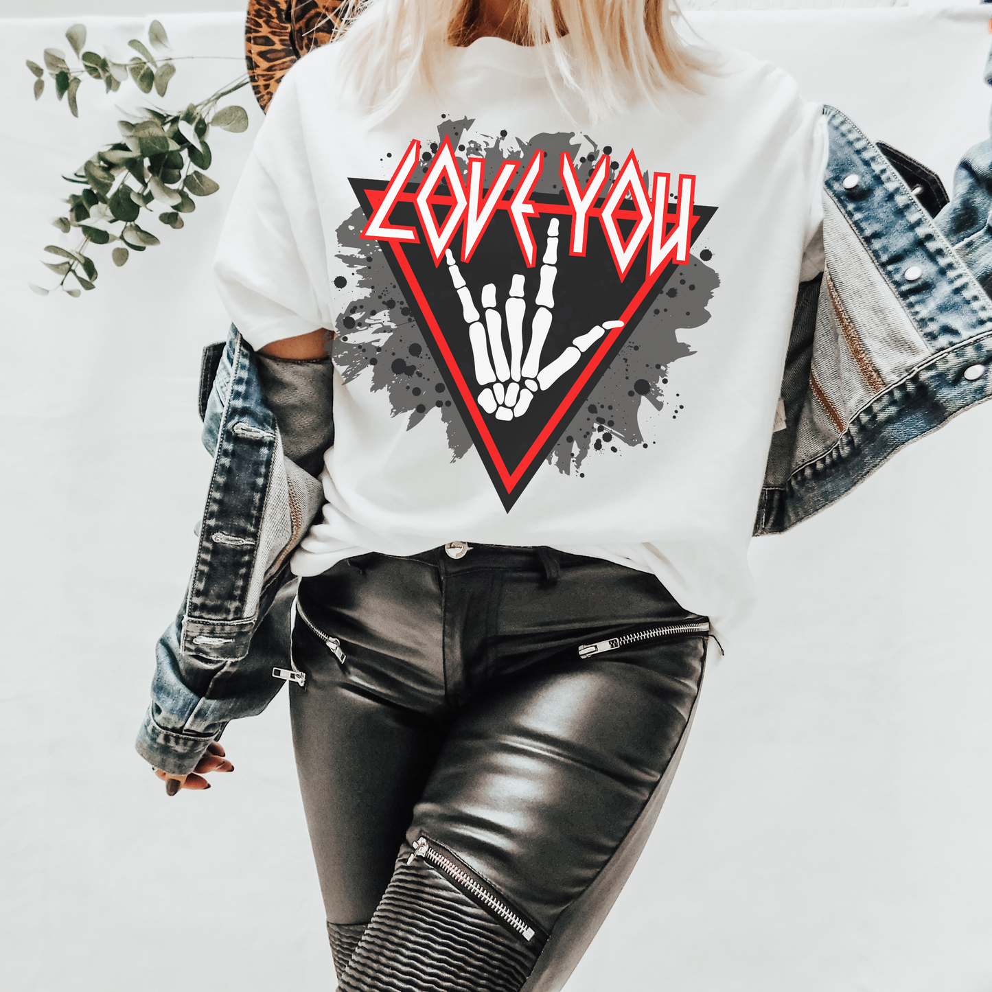 Love You Rocker Retro T Shirt