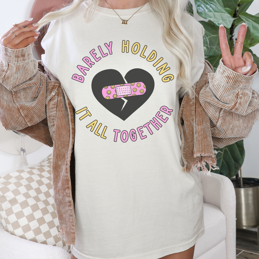 Barely Holding It All Together Retro T Shirt