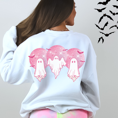 Pink Disco Ghost Sweatshirt