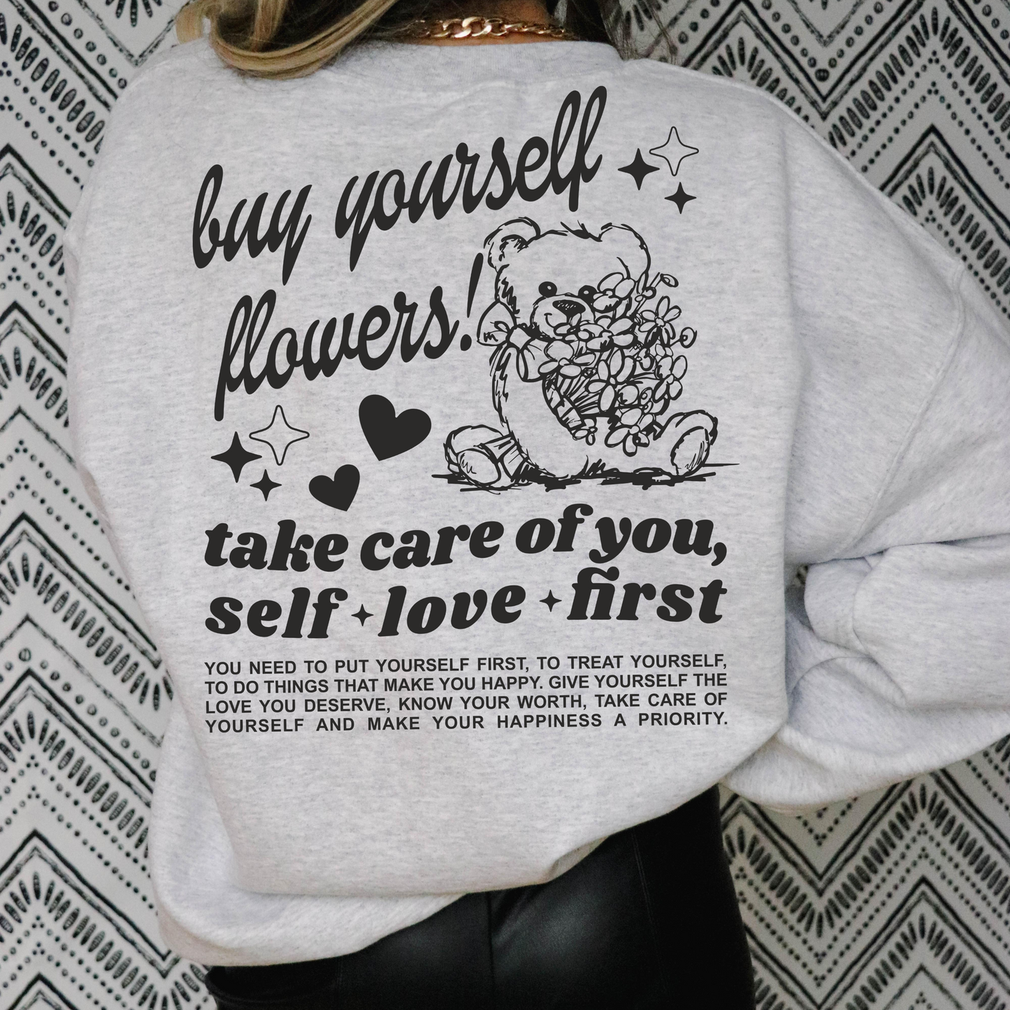 Buy Yourself Flowers Retro Sweatshirt