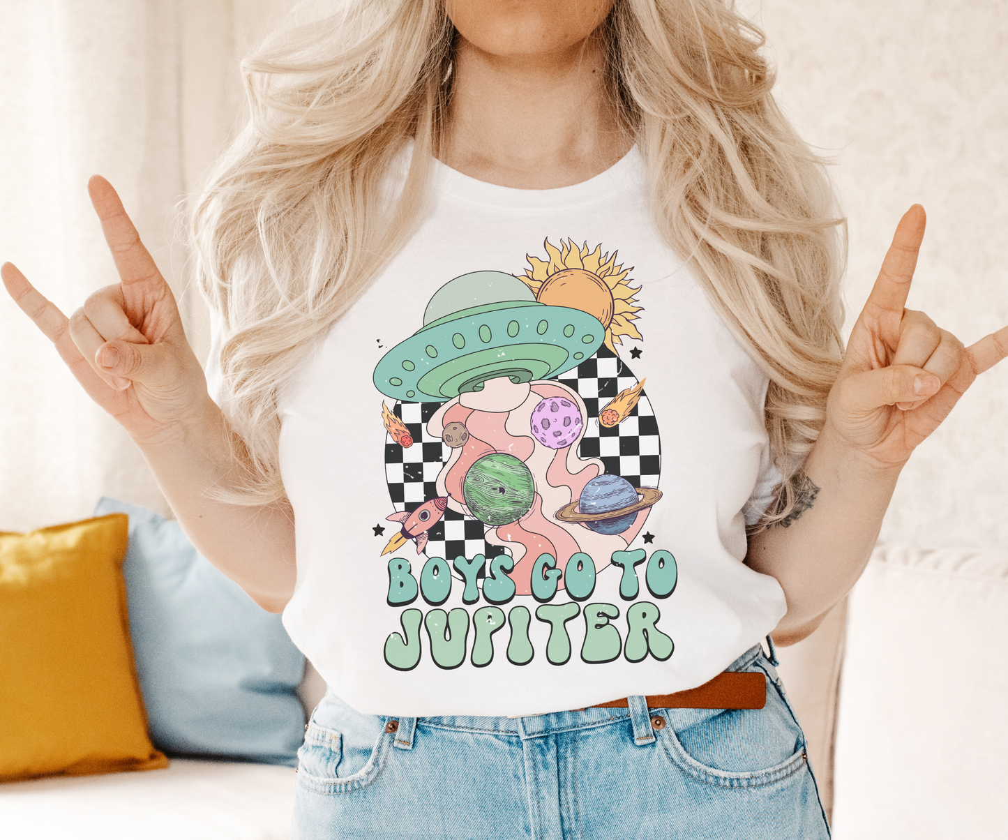 Boys Go To Jupiter Retro T Shirt