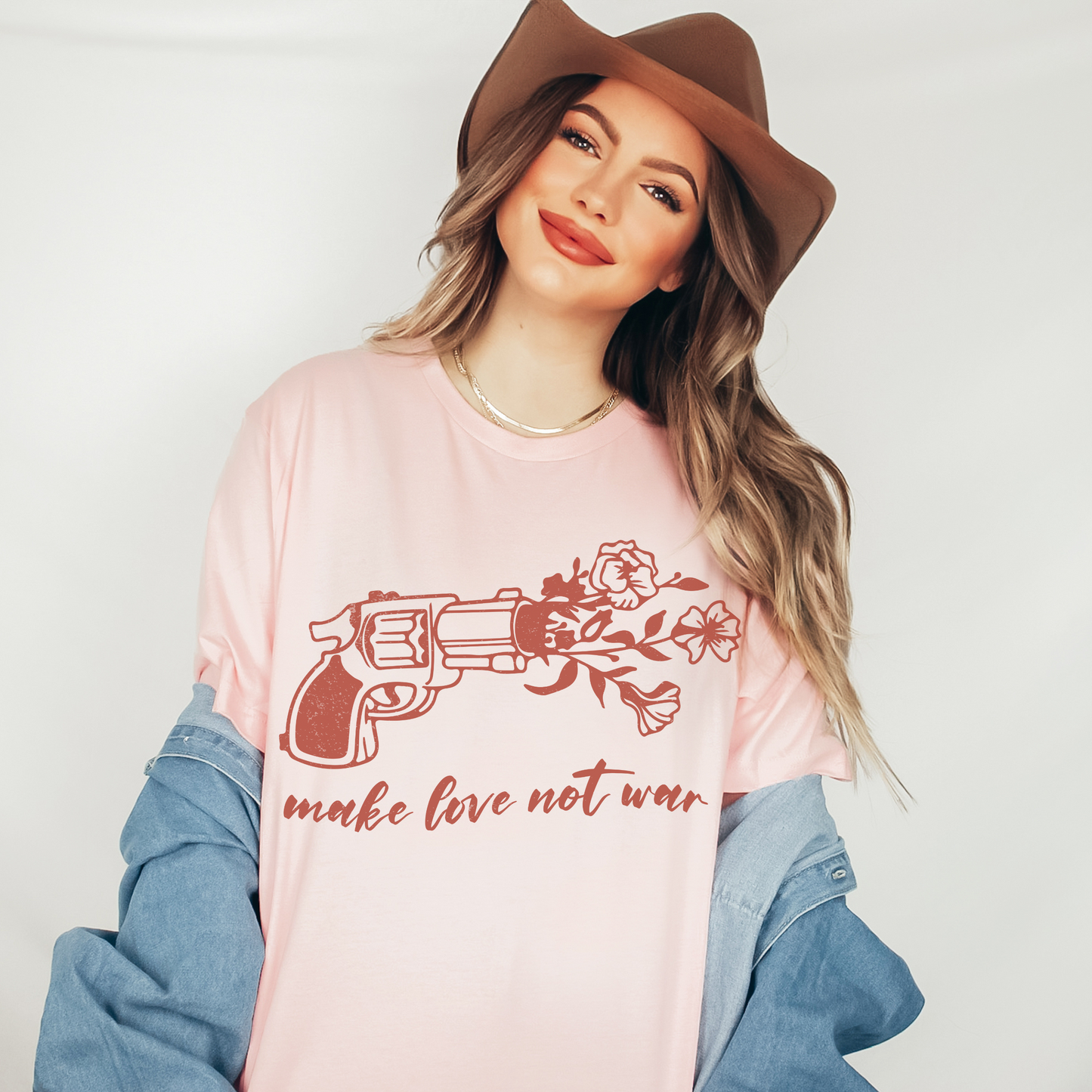 Make Love Not War Retro T Shirt