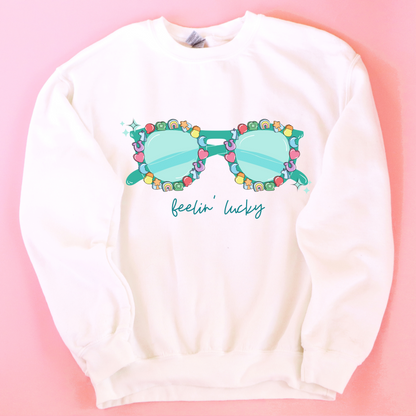 Retro St Patricks Day Sunglasses Sweatshirt or T Shirt