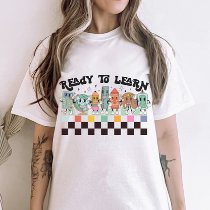 Ready to Learn Retro T Shirt