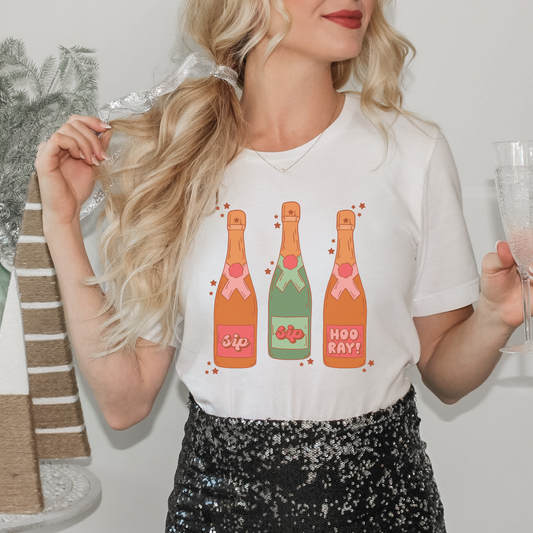 Champagne Retro T Shirt